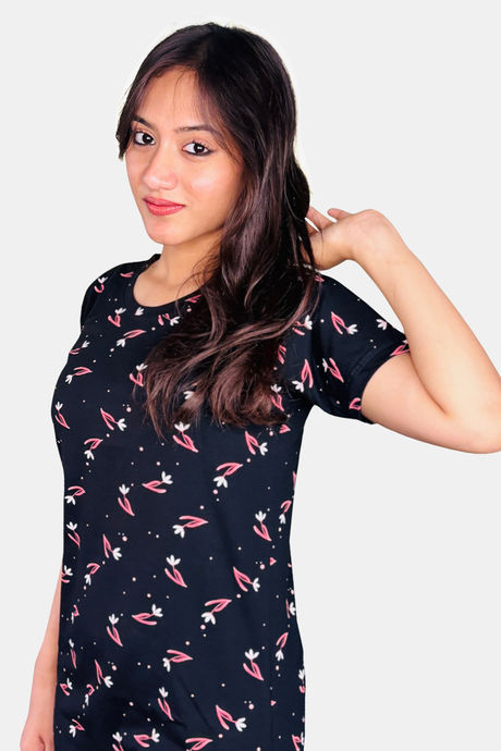 Sweetmoon Long T Shirt Nightdress - Brown — image 5